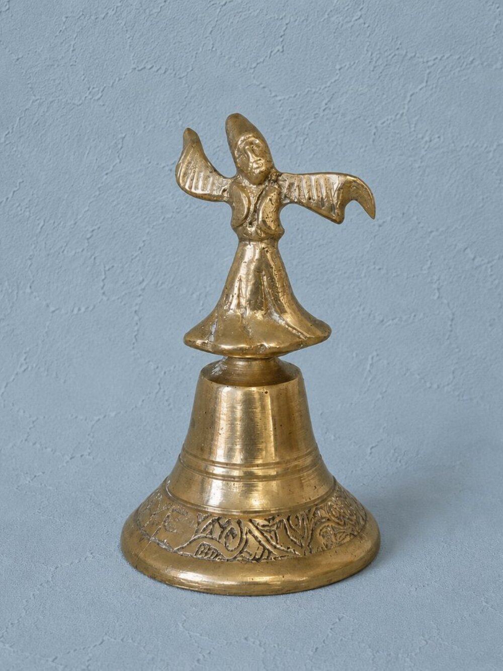 Vintage Brass "Whirling Dervish" Bell from Turkey